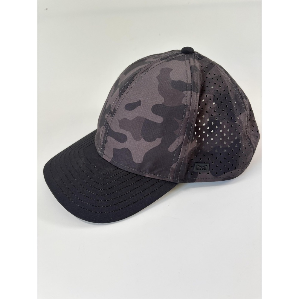Melin Hat Cap Mens M-L Gray Camo A-Game Hydro Snapback Water Resistant Outdoor
